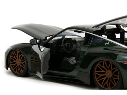 2023 Nissan Z Dark Green Metallic with Black Top "Fast X" (2023) Movie "Fast & Furious" Series 1/24 Diecast Model Car by Jada by Jada