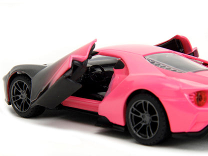 2017 Ford GT Gray Metallic and Pink Gradient "Pink Slips" Series 1/32 Diecast Model Car by Jada by Jada