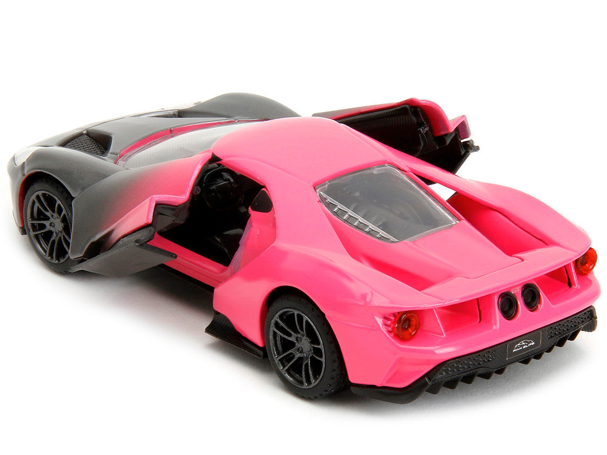 2017 Ford GT Gray Metallic and Pink Gradient "Pink Slips" Series 1/32 Diecast Model Car by Jada by Jada