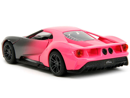 2017 Ford GT Gray Metallic and Pink Gradient "Pink Slips" Series 1/32 Diecast Model Car by Jada by Jada