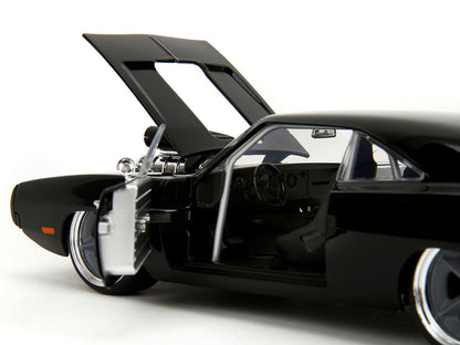 1970 Dodge Charger R/T Black "Fast X" (2023) Movie "Fast & Furious" Series 1/24 Diecast Model Car by Jada by Jada