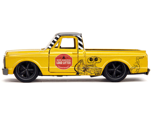 1972 Chevrolet Cheyenne Pickup Truck Gold Metallic with Gray Top "Wall-E" (2008) Movie "Hollywood Rides" Series 1/32 Diecast Model Car by Jada by Jada