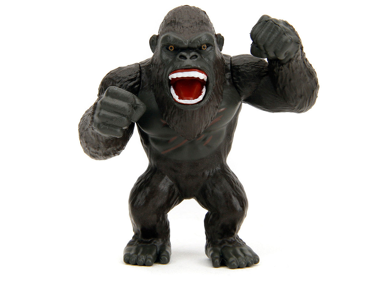 Set of 4 Diecast Figures "Godzilla x Kong: The New Empire" (2024) Movie "Metalfigs" Series Diecast Models by Jada by Jada