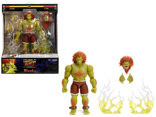 Blanka 7.5" Moveable Figure with Accessories and Alternate Head and Hands "Ultra Street Fighter II: The Final Challengers" (2017) Video Game Model by Jada by Jada