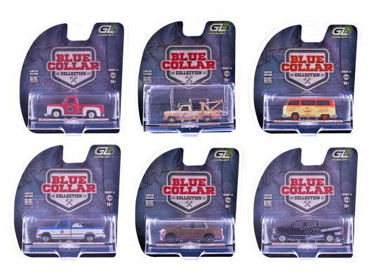 "Blue Collar Collection" Series 14 Set of 6 pieces 1/64 Diecast Model Cars by Greenlight by Greenlight