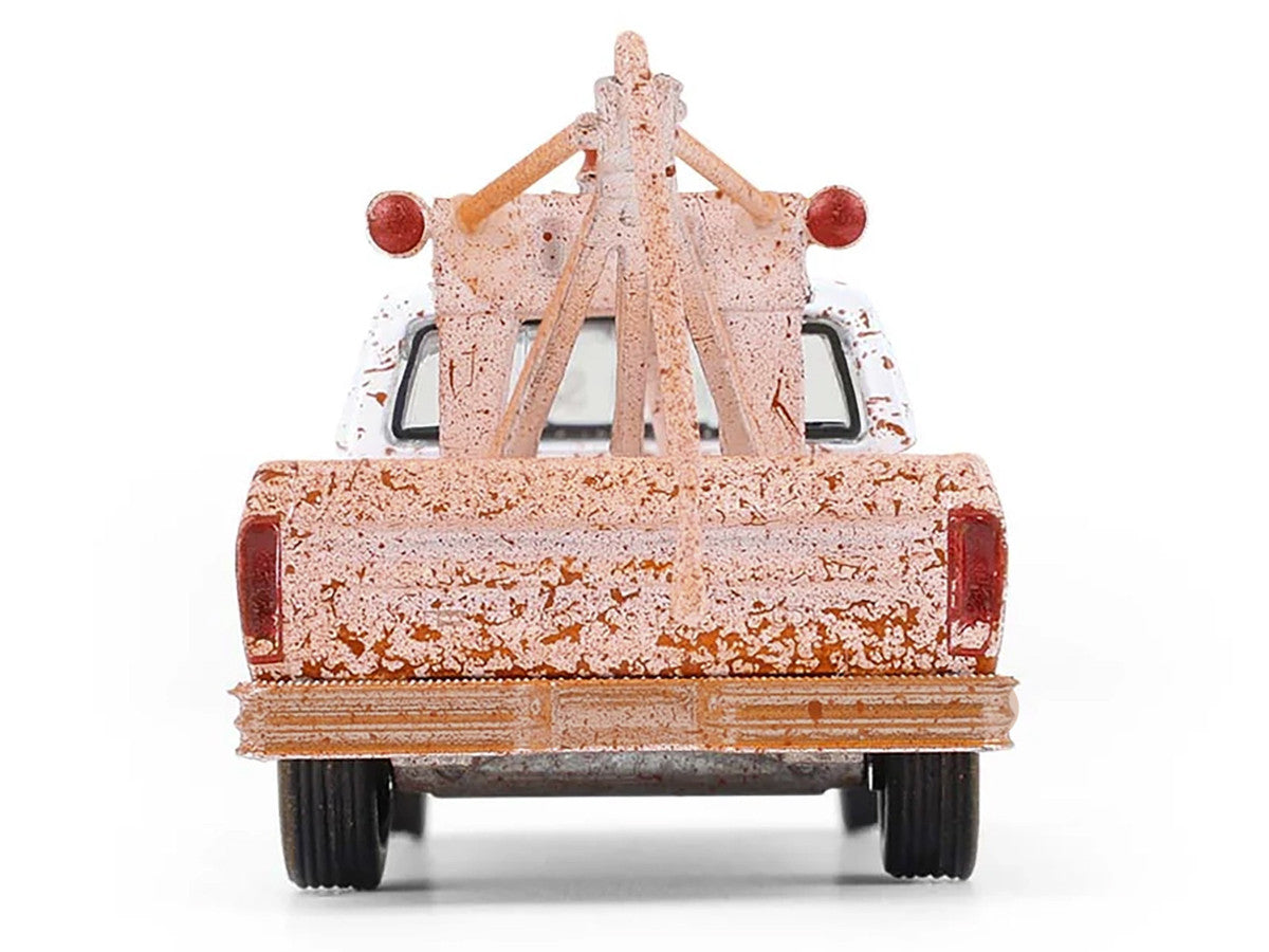 1973 Ford F-100 Tow Truck White (Weathered) "Blue Collar Collection" Series 14 1/64 Diecast Model Car by Greenlight by Greenlight