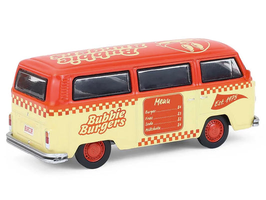 1975 Volkswagen Type 2 Van "Bubbie Burgers Food Truck" Orange and Cream "Blue Collar Collection" Series 14 1/64 Diecast Model Car by Greenlight by Greenlight