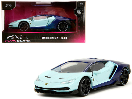 Lamborghini Centenario Light Blue and Purple "Pink Slips" Series 1/32 Diecast Model Car by Jada by Jada