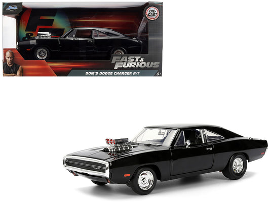 Dom's 1970 Dodge Charger R/T Black "F9" (2021) Movie "Fast & Furious" Series 1/24 Diecast Model Car by Jada by Jada