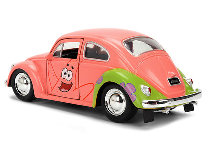 1959 Volkswagen Beetle "Patrick Star" Livery Pink "SpongeBob SquarePants" (1999-Current) TV Series "Hollywood Rides" Series 1/32 Diecast Model Car by Jada by Jada