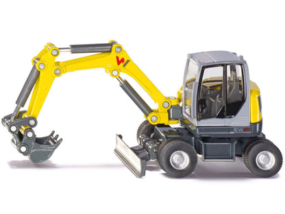 Wacker Neuson EW65 Mobile Excavator Yellow and Gray 1/50 Diecast Model by Siku by SIKU