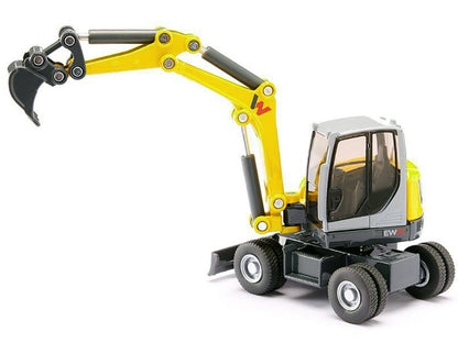 Wacker Neuson EW65 Mobile Excavator Yellow and Gray 1/50 Diecast Model by Siku by SIKU