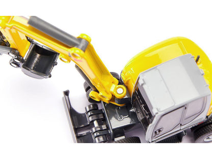 Wacker Neuson EW65 Mobile Excavator Yellow and Gray 1/50 Diecast Model by Siku by SIKU