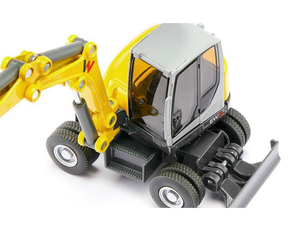 Wacker Neuson EW65 Mobile Excavator Yellow and Gray 1/50 Diecast Model by Siku by SIKU