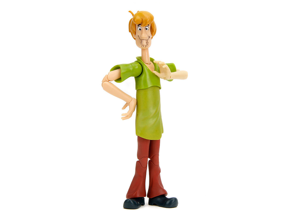Shaggy Rogers 6.5" Moveable Figure with Accessories and Alternate Head and Hands "Scooby-Doo!" Franchise Model by Jada by Jada