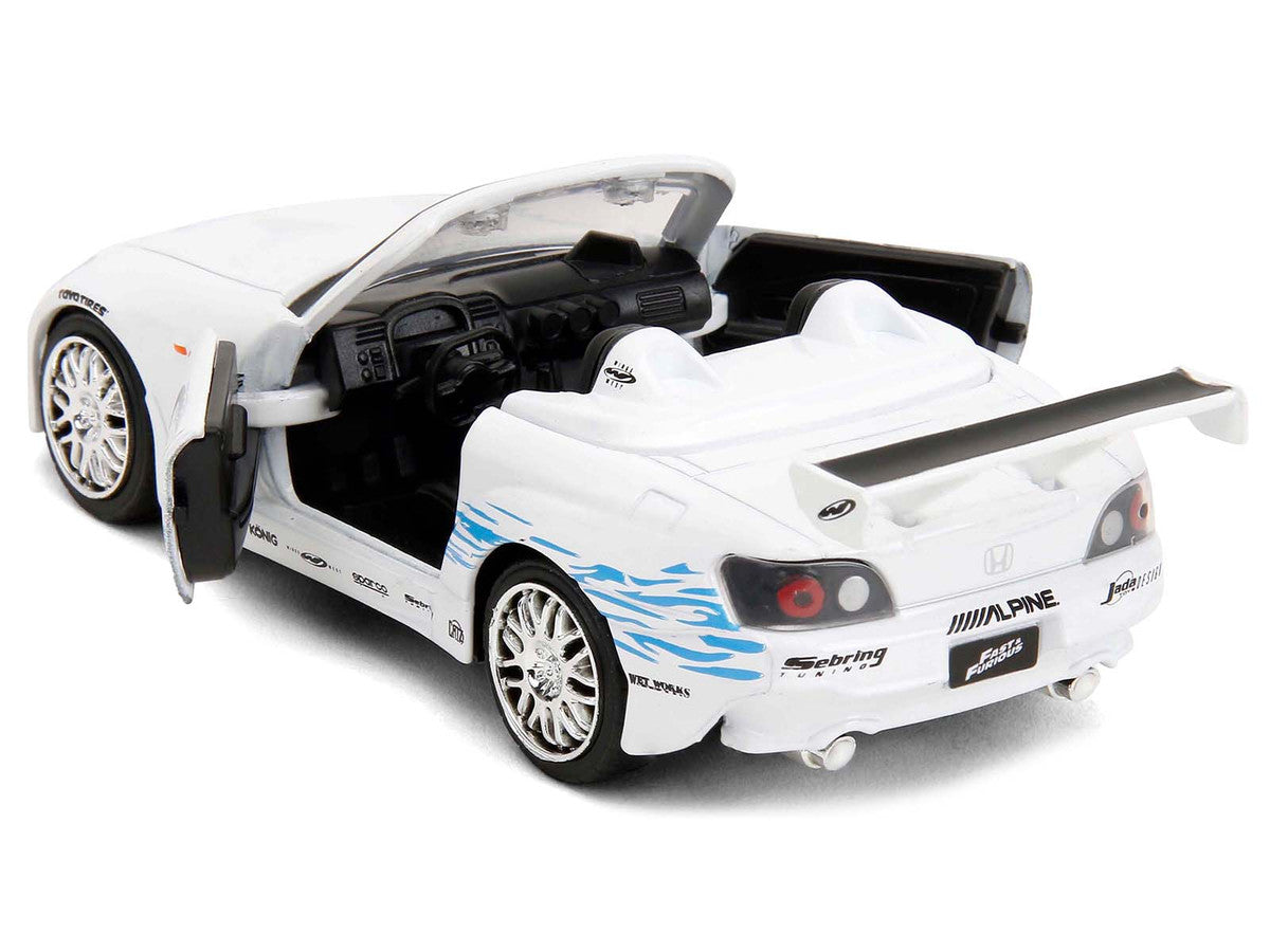 2001 Honda S2000 Convertible White with Graphics "Fast & Furious Remix - 25th Anniversary" Series 1/32 Diecast Model Car by Jada by Jada