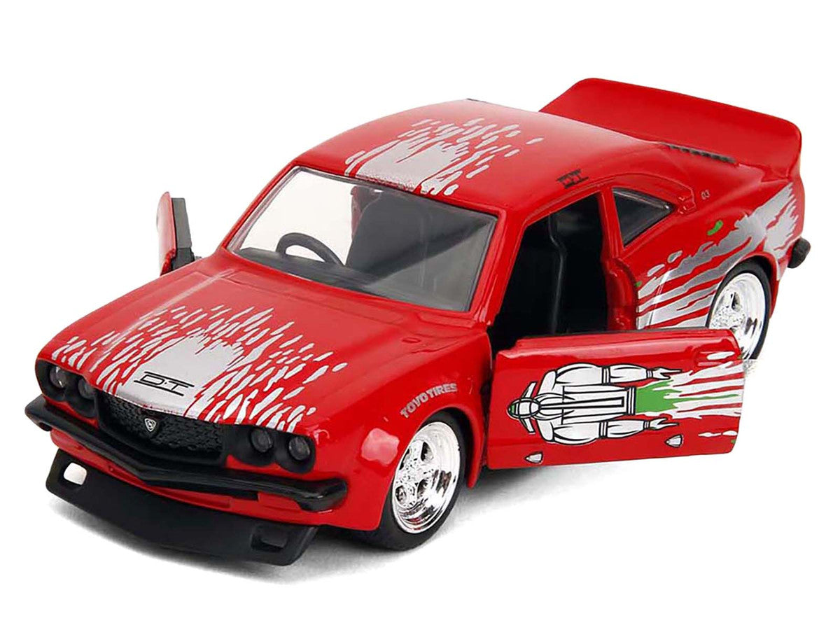 1974 Mazda RX-3 Red with Graphics "Fast & Furious" Series 1/32 Diecast Model Car by Jada by Jada