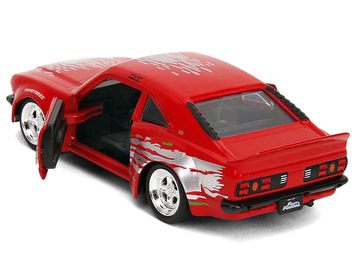 1974 Mazda RX-3 Red with Graphics "Fast & Furious" Series 1/32 Diecast Model Car by Jada by Jada