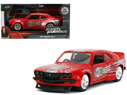 1974 Mazda RX-3 Red with Graphics "Fast & Furious" Series 1/32 Diecast Model Car by Jada by Jada