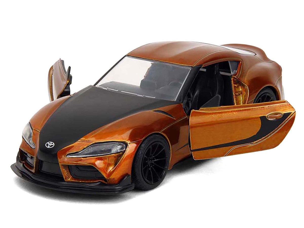 2020 Toyota Supra Orange Metallic with Black Stripes "F9" (2021) Movie "Fast & Furious" Series 1/32 Diecast Model Car by Jada by Jada