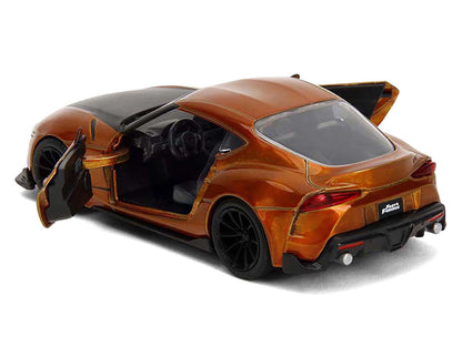 2020 Toyota Supra Orange Metallic with Black Stripes "F9" (2021) Movie "Fast & Furious" Series 1/32 Diecast Model Car by Jada by Jada