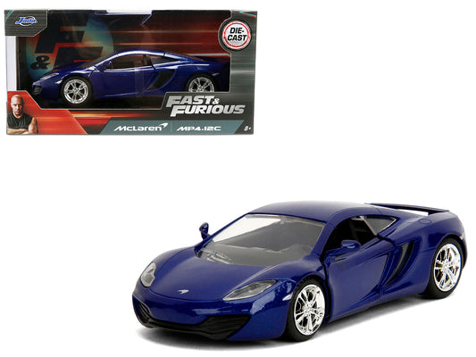 McLaren MP4.12C Blue Metallic "Furious 7" (2015) Movie "Fast & Furious" Series 1/32 Diecast Model Car by Jada by Jada