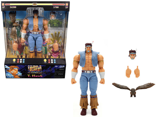 T. Hawk 7.5" Moveable Figure with Accessories and Alternate Head and Hands "Ultra Street Fighter II: The Final Challengers" (2017) Video Game Model by Jada by Jada