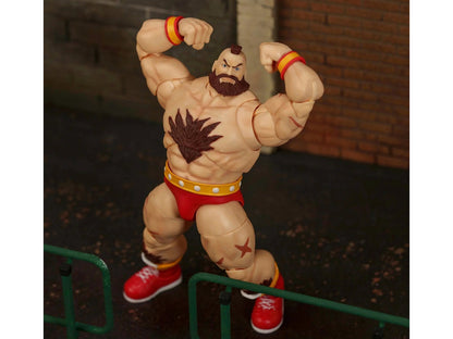 Zangief 7.5" Moveable Figure with Accessories and Alternate Head and Hands "Ultra Street Fighter II: The Final Challengers" (2017) Video Game Model by Jada-0