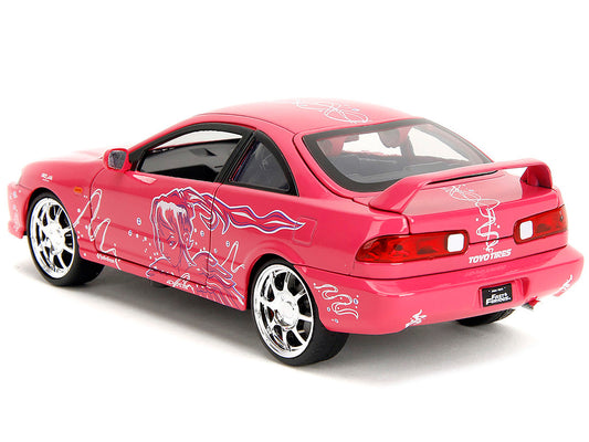 1995 Honda Integra Type R Pink with Graphics "Fast & Furious Remix" Series 1/24 Diecast Model Car by Jada by Jada