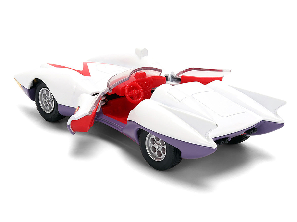 Mach 5 White with Red Stripes and Interior "Speed Racer" (1967) TV Series "Anime Hollywood Rides" Series 1/32 Diecast Model Car by Jada by Jada