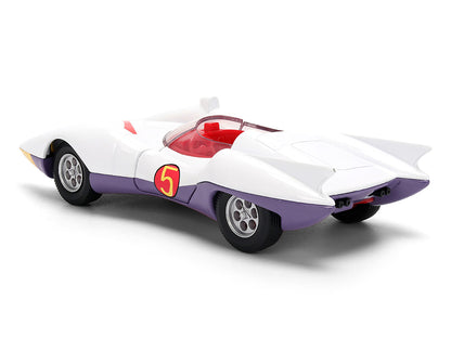 Mach 5 White with Red Stripes and Interior "Speed Racer" (1967) TV Series "Anime Hollywood Rides" Series 1/32 Diecast Model Car by Jada by Jada