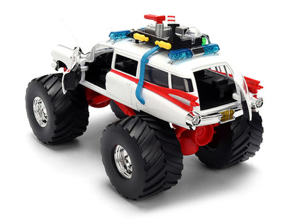 1959 Cadillac Ambulance Ecto-1 "Ghostbusters" (1984) Movie Monster Truck Version "Hollywood Rides" Series 1/24 Diecast Model Car by Jada by Jada