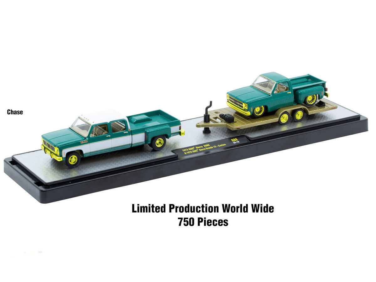 Auto Haulers Set of 3 Trucks Release 88 Limited Edition to 9600 pieces Worldwide 1/64 Diecast Models by M2 Machines by M2