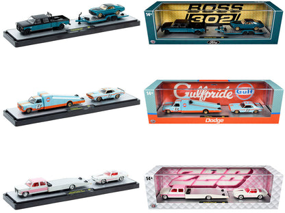 Auto Haulers Set of 3 Trucks Release 99 Limited Edition to 7600 pieces Worldwide 1/64 Diecast Models by M2 Machines by M2