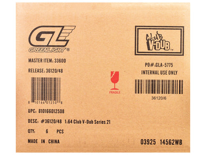 "Club Vee-Dub" Series 21 Set of 6 pieces 1/64 Diecast Model Cars by Greenlight by Greenlight