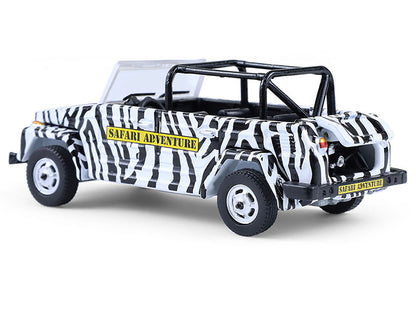 1974 Volkswagen Thing (Type 181) "Safari Adventure" Black and White Zebra Stripes "Club Vee-Dub" Series 21 1/64 Diecast Model Car by Greenlight by Greenlight