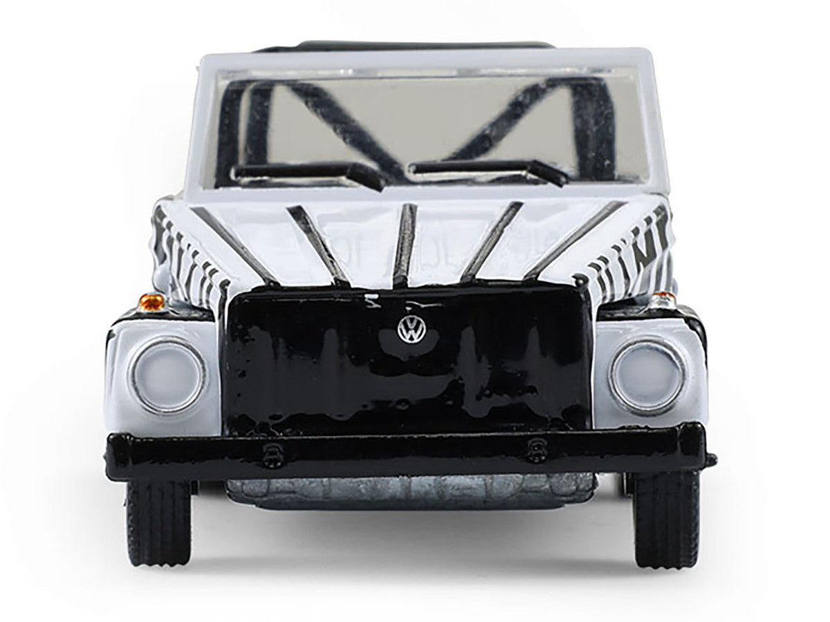 1974 Volkswagen Thing (Type 181) "Safari Adventure" Black and White Zebra Stripes "Club Vee-Dub" Series 21 1/64 Diecast Model Car by Greenlight by Greenlight