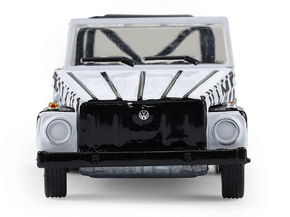 1974 Volkswagen Thing (Type 181) "Safari Adventure" Black and White Zebra Stripes "Club Vee-Dub" Series 21 1/64 Diecast Model Car by Greenlight by Greenlight