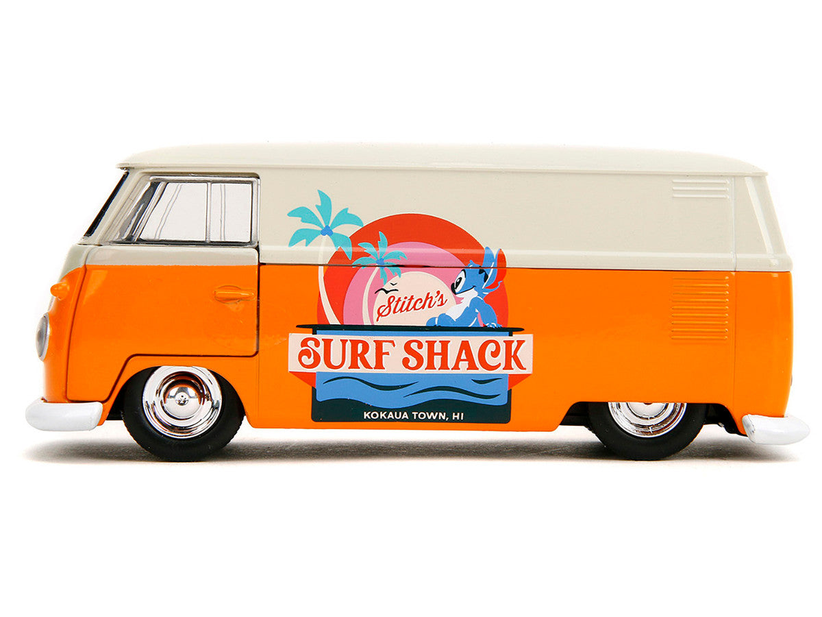 1961 Volkswagen Bus "Stitch's Surf Shack" Orange and Gray "Disney's Stitch" "Hollywood Rides" Series 1/32 Diecast Model Car by Jada by Jada