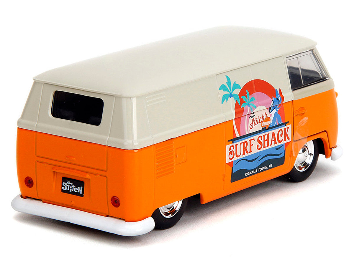 1961 Volkswagen Bus "Stitch's Surf Shack" Orange and Gray "Disney's Stitch" "Hollywood Rides" Series 1/32 Diecast Model Car by Jada by Jada