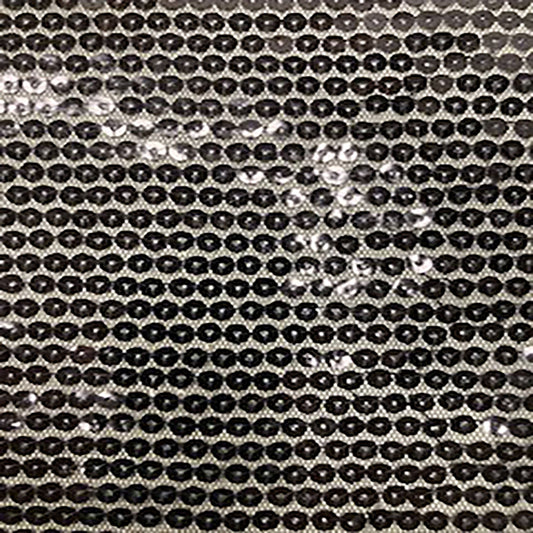 Sewed Sequins on Polyester Mesh Fabric | Spandex Palace-0