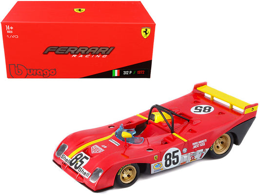 Ferrari 312P #85 Jacky Ickx - Mario Andretti 6 Hours of Watkins Glen (1972) 1/43 Diecast Model Car by Bburago by Bburago