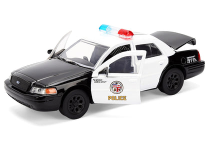 Ford Crown Victoria "LAPD (Los Angeles Police Department) Black and White "The Fast and the Furious" (2001) Movie "Fast & Furious" Series 1/32 Diecast Model Car by Jada by Jada