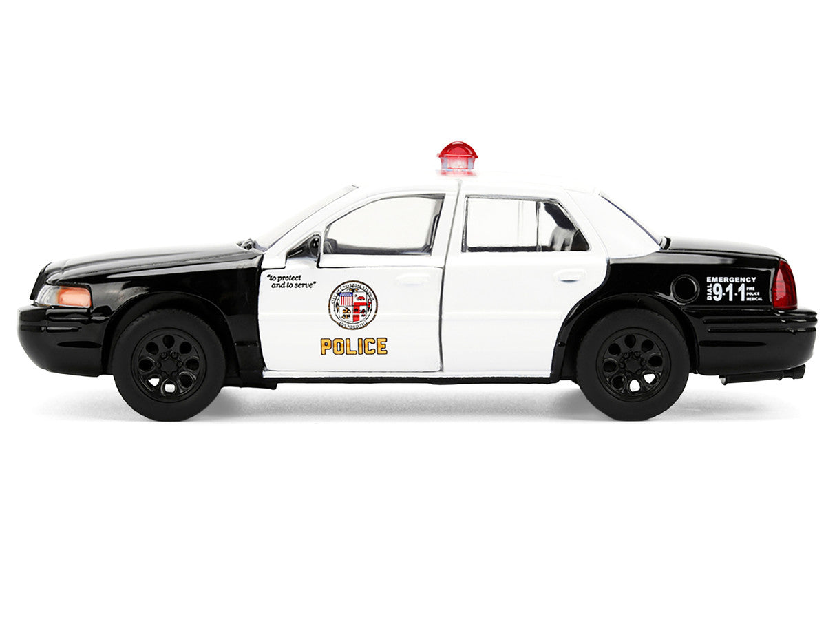 Ford Crown Victoria "LAPD (Los Angeles Police Department) Black and White "The Fast and the Furious" (2001) Movie "Fast & Furious" Series 1/32 Diecast Model Car by Jada by Jada