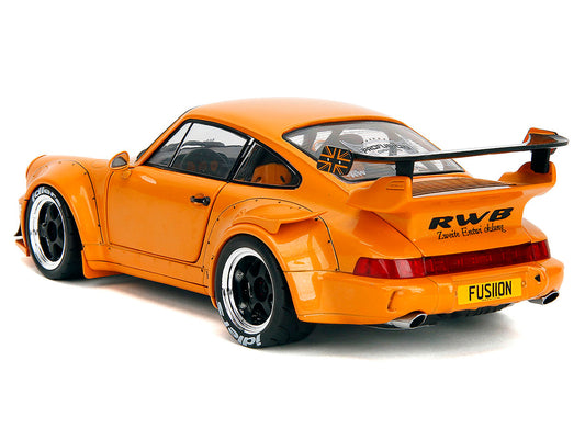 RWB Bodykit "Hibiki" Orange Metallic "Pink Slips" Series 1/18 Diecast Model Car by Jada by Jada