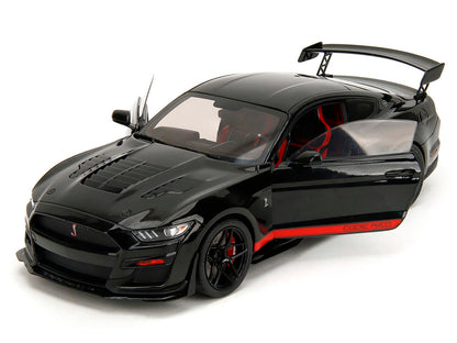 Shelby GT500 "Code Red" Black with Red Stripes "Pink Slips" Series 1/18 Diecast Model Car by Jada by Jada