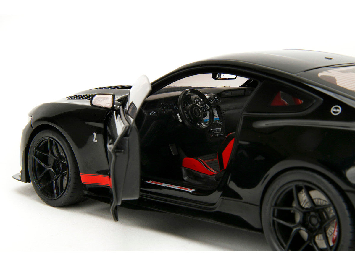Shelby GT500 "Code Red" Black with Red Stripes "Pink Slips" Series 1/18 Diecast Model Car by Jada by Jada