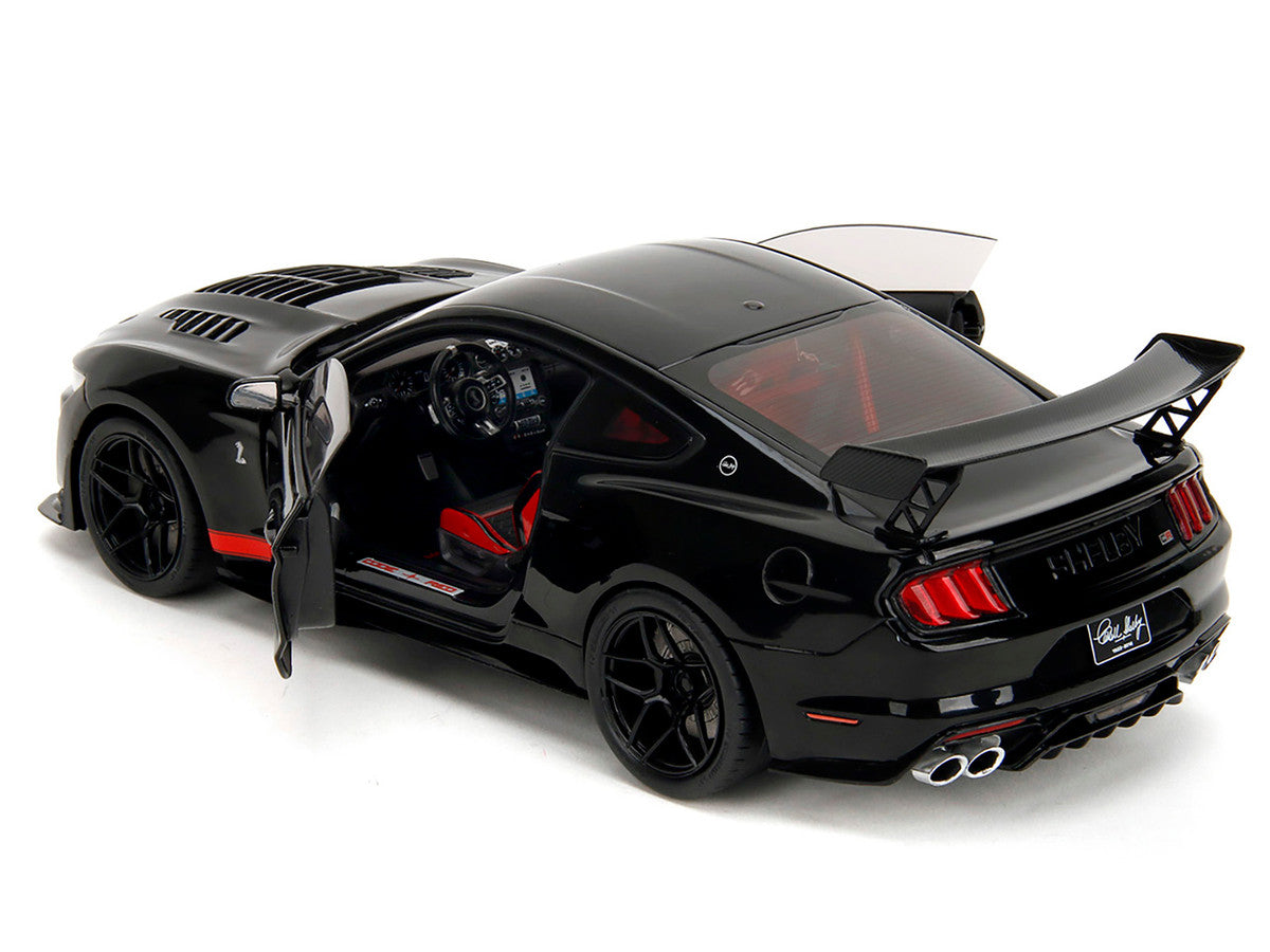 Shelby GT500 "Code Red" Black with Red Stripes "Pink Slips" Series 1/18 Diecast Model Car by Jada by Jada