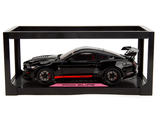 Shelby GT500 "Code Red" Black with Red Stripes "Pink Slips" Series 1/18 Diecast Model Car by Jada by Jada