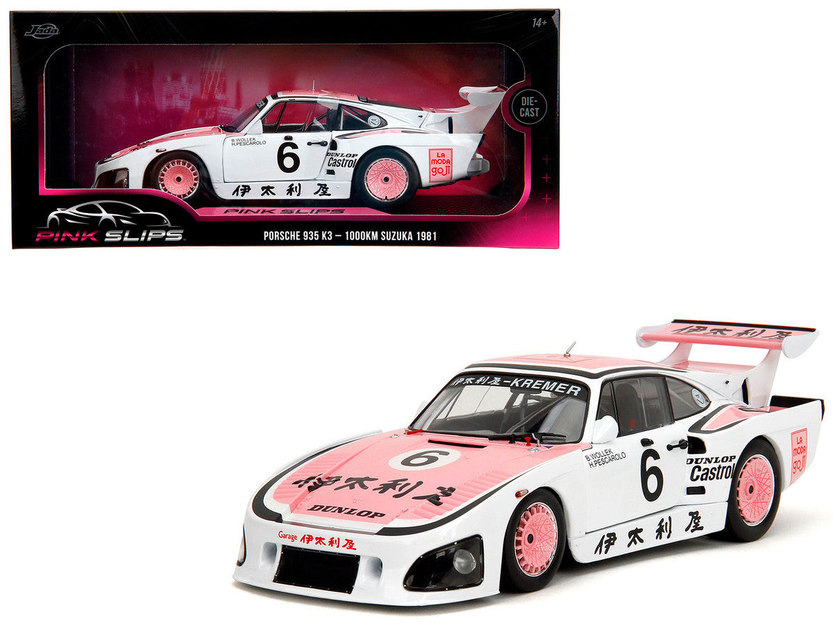 Porsche 935 K3 #6 Bob Wollek - Henri Pescarolo Winner "Suzuka 1000KM" (1981) "Pink Slips" Series 1/18 Diecast Model Car by Jada by Jada